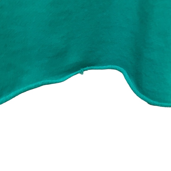 Crown and Ivy Flamingo Sweatshirt Top Teal Beach Size Small So Cute! - Picture 6 of 9